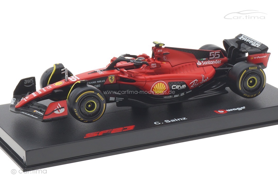 Ferrari SF23 GP 2023 Carlos Sainz Bburago 1:43 18-36835SA Ferrari SF23 GP 2023 Carlos Sainz Bburago 1:43 18-36835SA