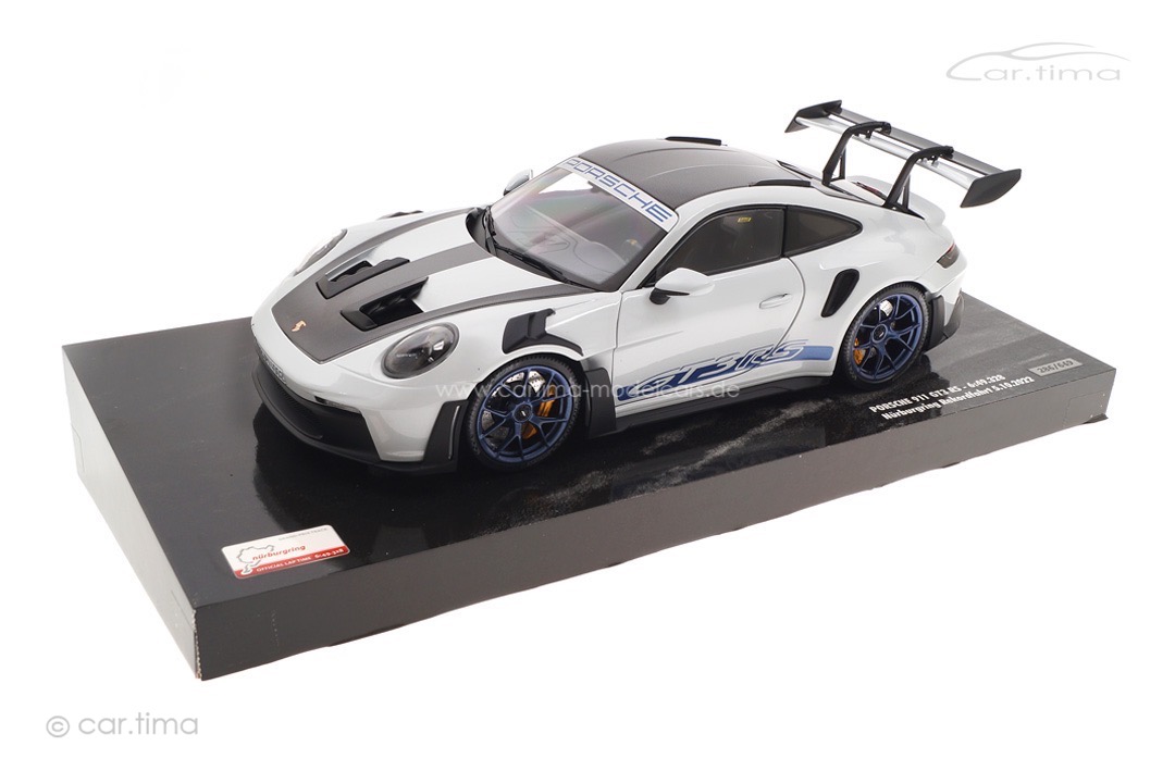 Porsche 911 (992) GT3 RS Weissach Package Eisgraumet. Rekordrunde Minichamps 1:18 110062021 Porsche 911 (992) GT3 RS Weissach Package Eisgraumet. Rekordrunde Minichamps 1:18 110062021