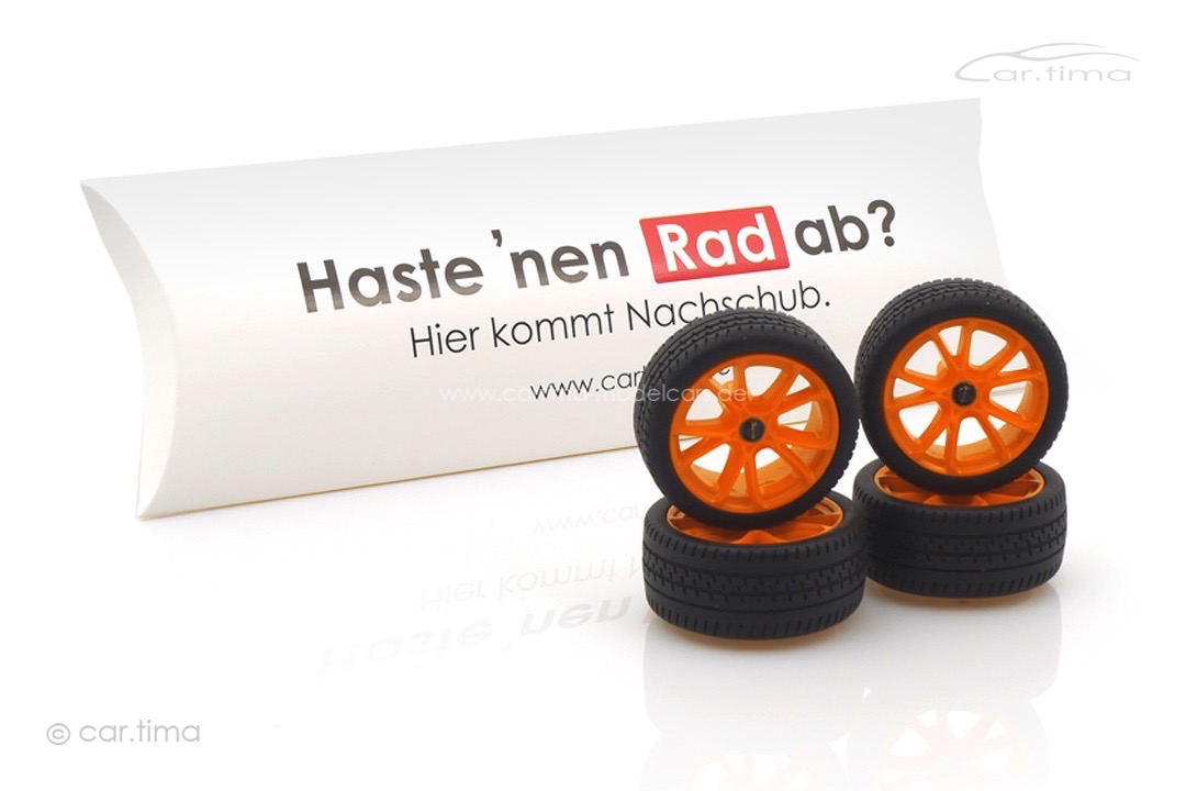 Radsatz/Wheel set TECHART Formula VI Race orange 1:18 CARXXX25019
