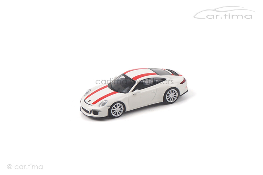 Porsche 911 (991) R weiß/Dekorstreifen rot Minichamps 1:87 870066220 Porsche 911 (991) R weiß/Dekorstreifen rot Minichamps 1:87 870066220