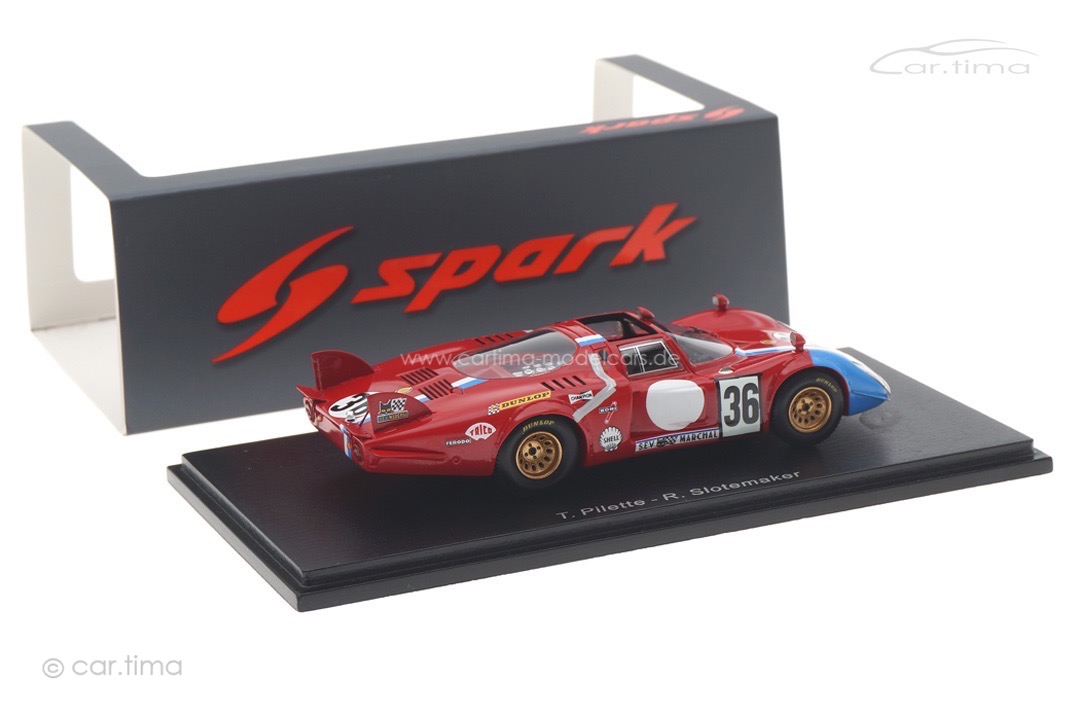 Alfa Romeo T33/2 24h Le Mans 1969 Gosselin/Bourgoignie Spark 1:43 S8800 Alfa Romeo T33/2 24h Le Mans 1969 Gosselin/Bourgoignie Spark 1:43 S8800