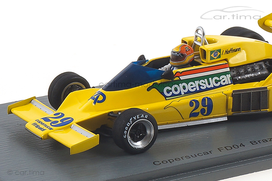 Copersucar FD04 GP Brasilien 1977 Ingo Hoffmann Spark 1:43 S3941 Copersucar FD04 GP Brasilien 1977 Ingo Hoffmann Spark 1:43 S3941