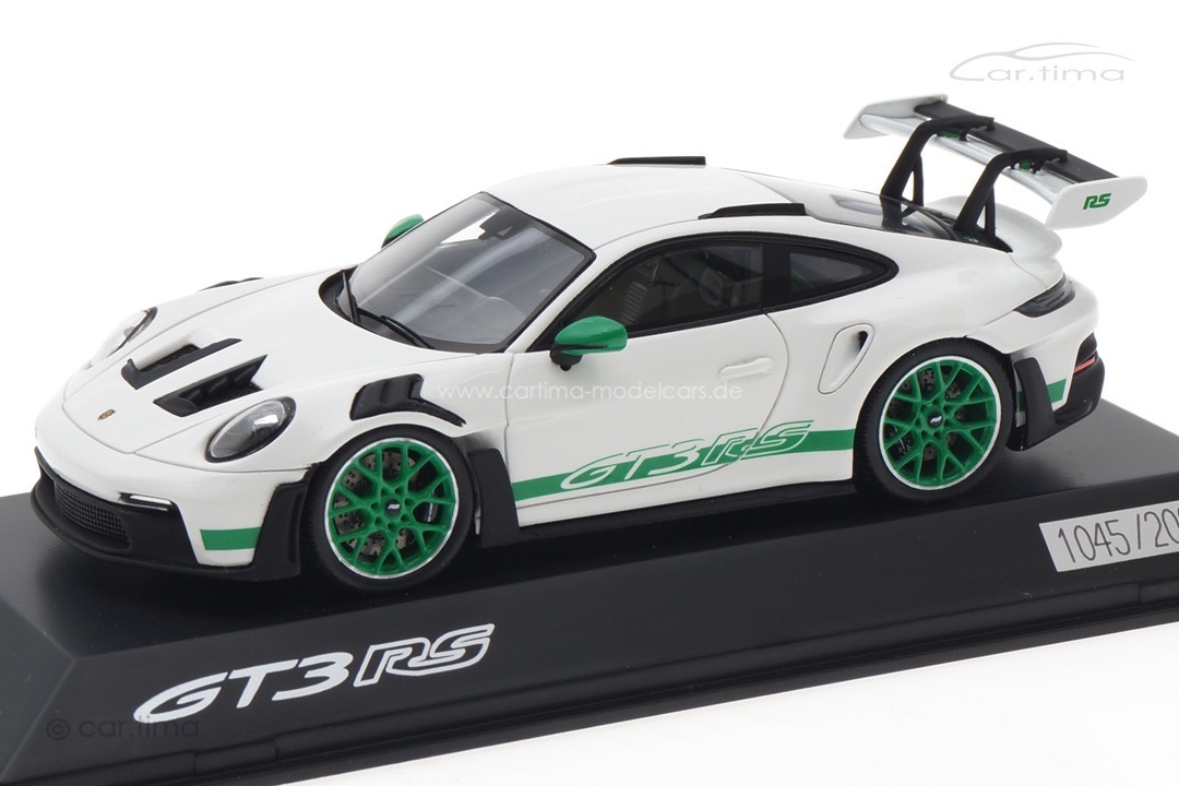 Porsche 911 (992) GT3 RS Weiß/grün Spark 1:43 WAP0201530P003 Porsche 911 (992) GT3 RS Weiß/grün Spark 1:43 WAP0201530P003