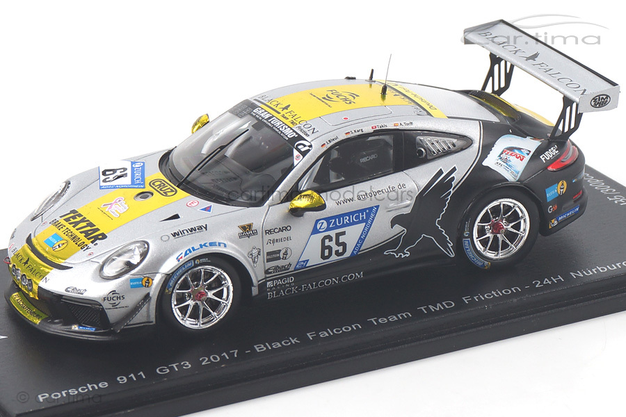 Porsche 911 GT3 24h Nürburgring 2017 Black Falcon Bleul/Karg/Takis/Toril Spark 1:43 SG327 Porsche 911 GT3 24h Nürburgring 2017 Black Falcon Bleul/Karg/Takis/Toril Spark 1:43 SG327
