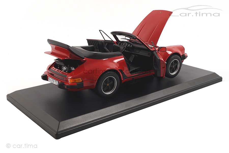 Porsche 911 (930) Turbo Cabriolet 3.3 Indischrot Norev 1:18 187664 Porsche 911 (930) Turbo Cabriolet 3.3 Indischrot Norev 1:18 187664