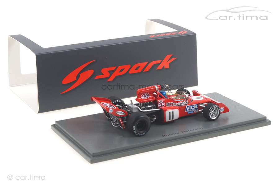 March 721X GP Belgien 1972 Ronnie Peterson Spark 1:43 S7164 March 721X GP Belgien 1972 Ronnie Peterson Spark 1:43 S7164