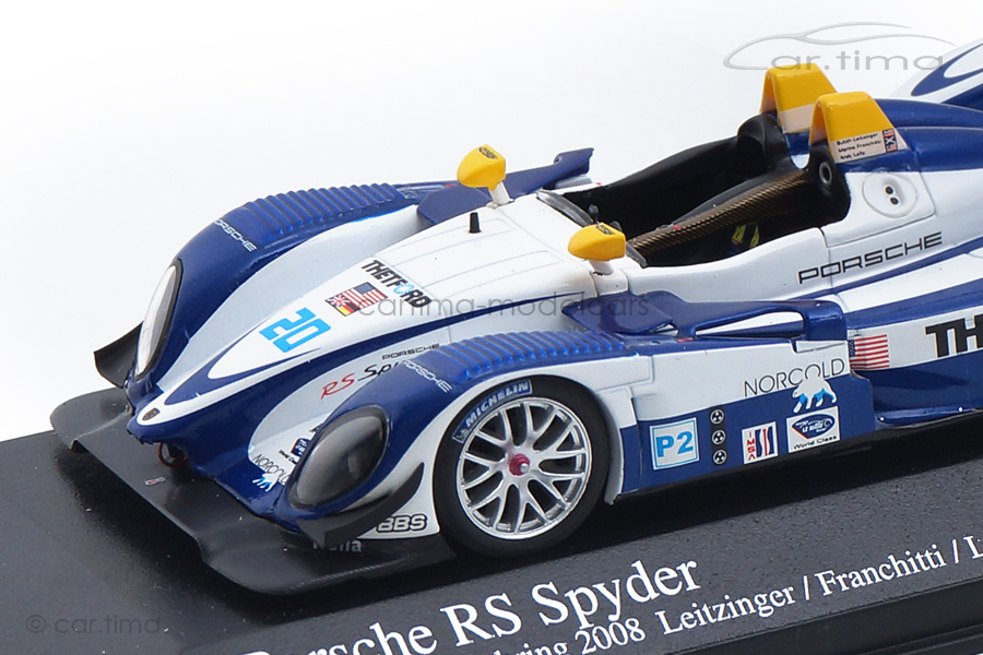 Porsche RS Spyder 12h Sebring 2008 Leitzinger/Franchitti Minichamps 1:43 400086820 Porsche RS Spyder 12h Sebring 2008 Leitzinger/Franchitti Minichamps 1:43 400086820