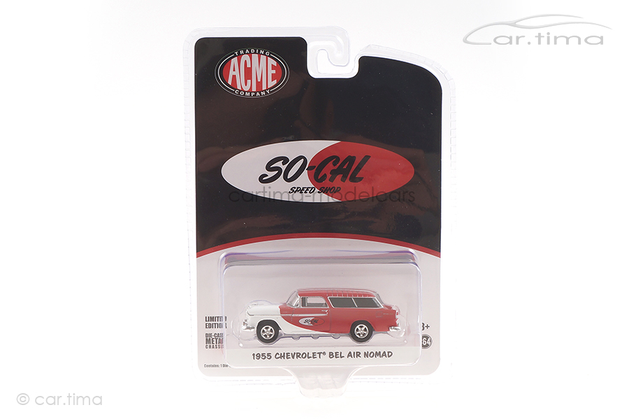 Chevrolet Bel air Nomad 1955 rot/weiß ACME 1:64 GL-51340 Chevrolet Bel air Nomad 1955 rot/weiß ACME 1:64 GL-51340