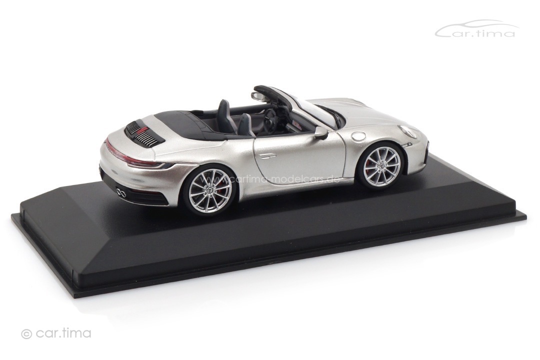 Porsche 911 (992) Carrera 4S Cabriolet silber Minichamps 1:43 410069330