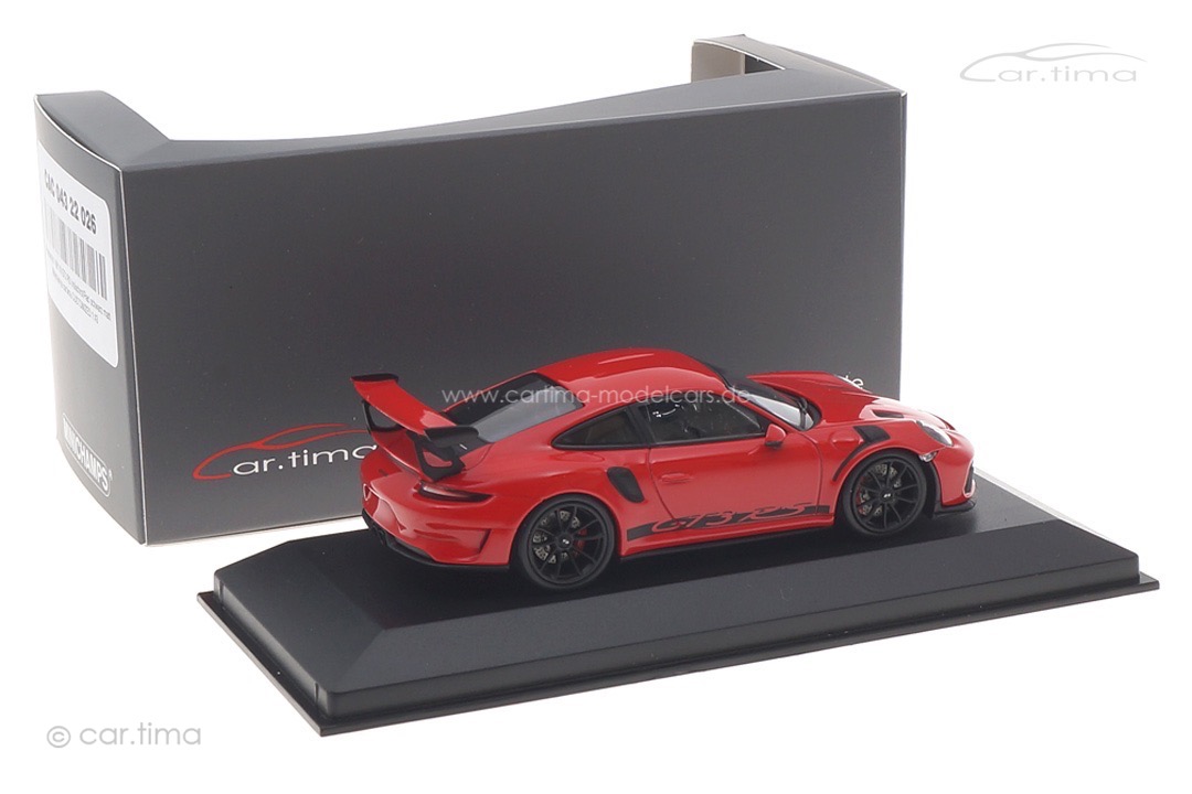 Porsche 911 (991 II) GT3 RS Indischrot/Rad schwarz matt Minichamps car.tima CUSTOMIZED 1:43 Porsche 911 (991 II) GT3 RS Indischrot/Rad schwarz matt Minichamps car.tima CUSTOMIZED 1:43