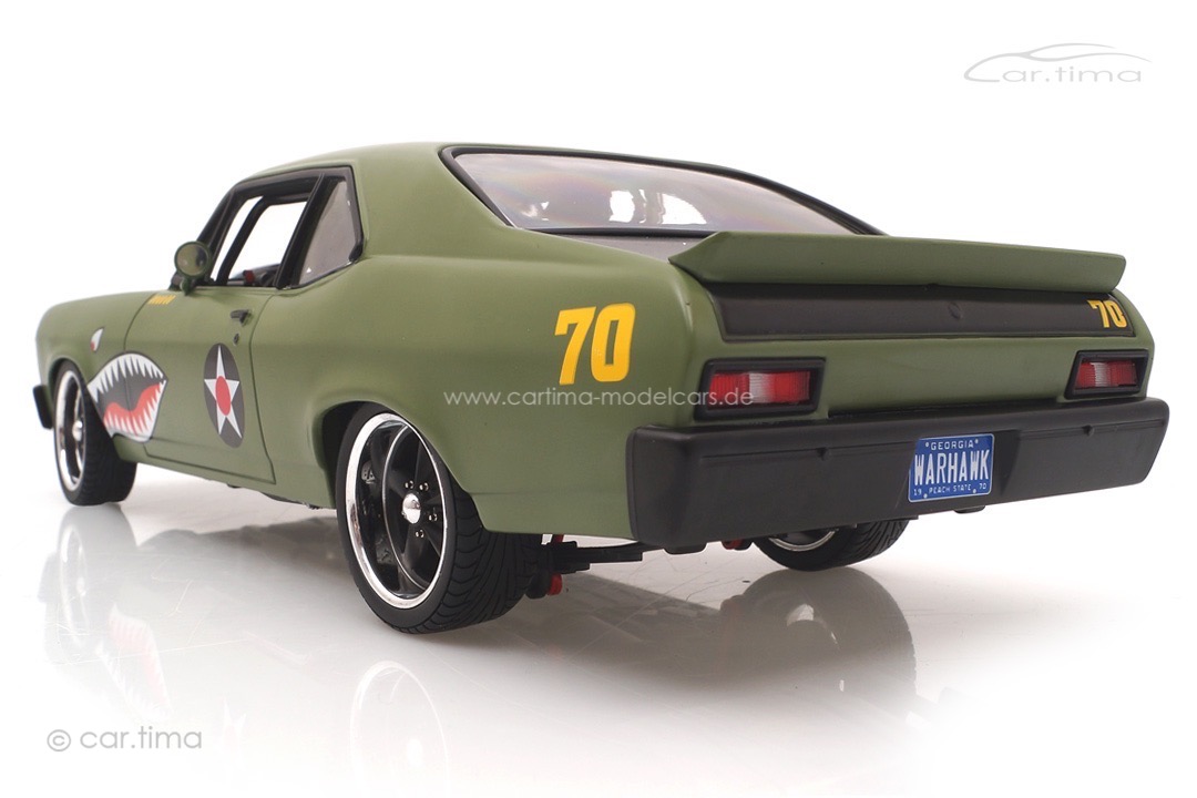 Chevrolet Nova Warhawk Coupe 1970 grün/schwarz GMP 1:18 18957-B Chevrolet Nova Warhawk Coupe 1970 grün/schwarz GMP 1:18 18957-B