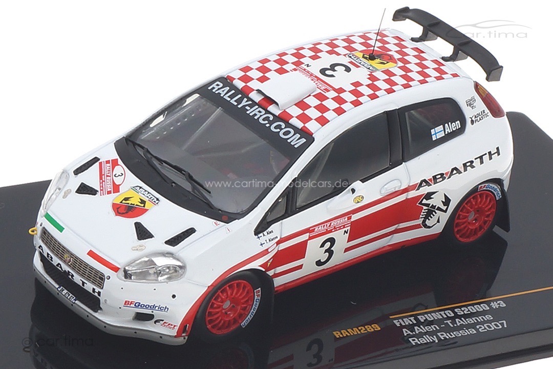 Fiat Punto S2000 Rallye Russia 2007 Alen/Alanne IXO 1:43 RAM289 Fiat Punto S2000 Rallye Russia 2007 Alen/Alanne IXO 1:43 RAM289