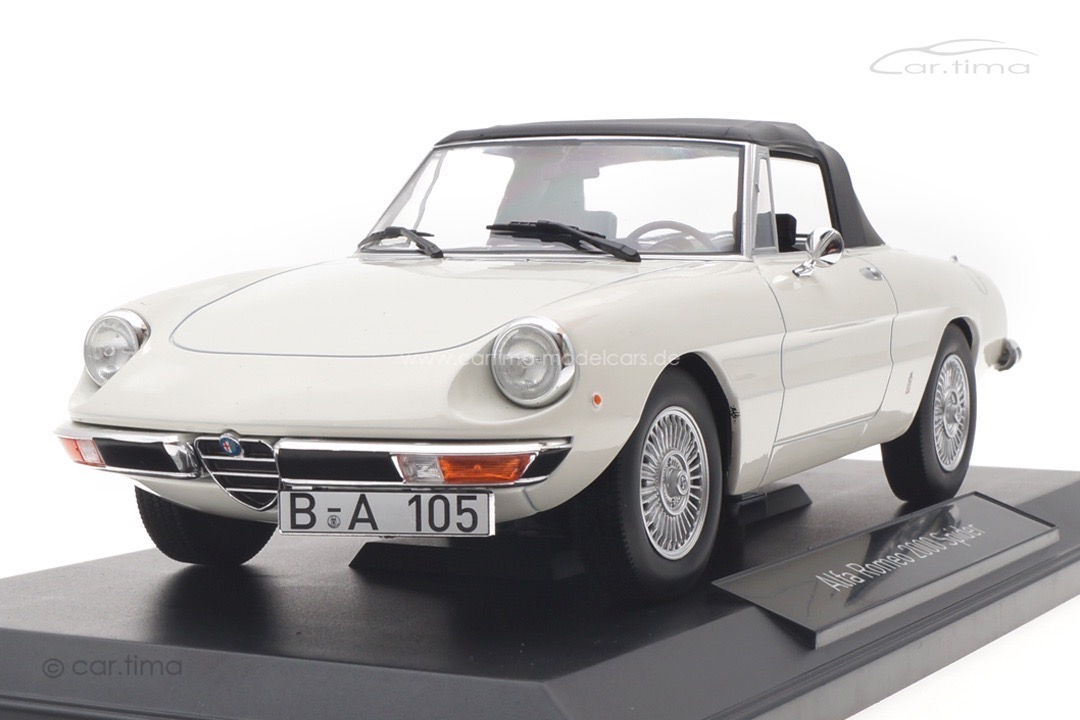 Alfa Romeo 2000 Spider 1978 weiß Norev 1:18 187882 Alfa Romeo 2000 Spider 1978 weiß Norev 1:18 187882