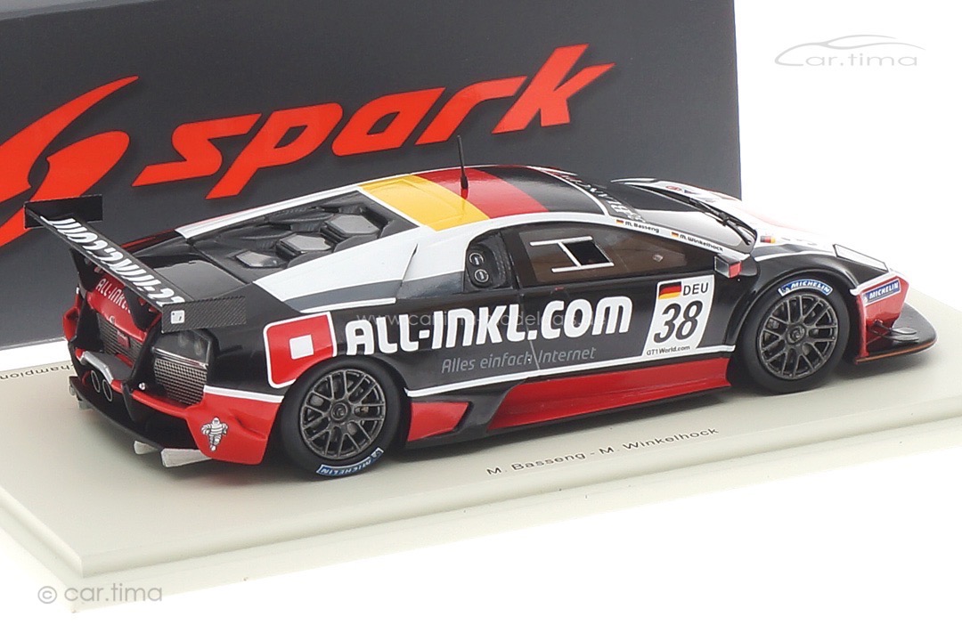 Lamborghini Murciélago LP670 R-SV GT1 FIA GT1 World Championship 2011 Basseng/Winkelhock Spark 1:43 Lamborghini Murciélago LP670 R-SV GT1 FIA GT1 World Championship 2011 Basseng/Winkelhock Spark 1:43