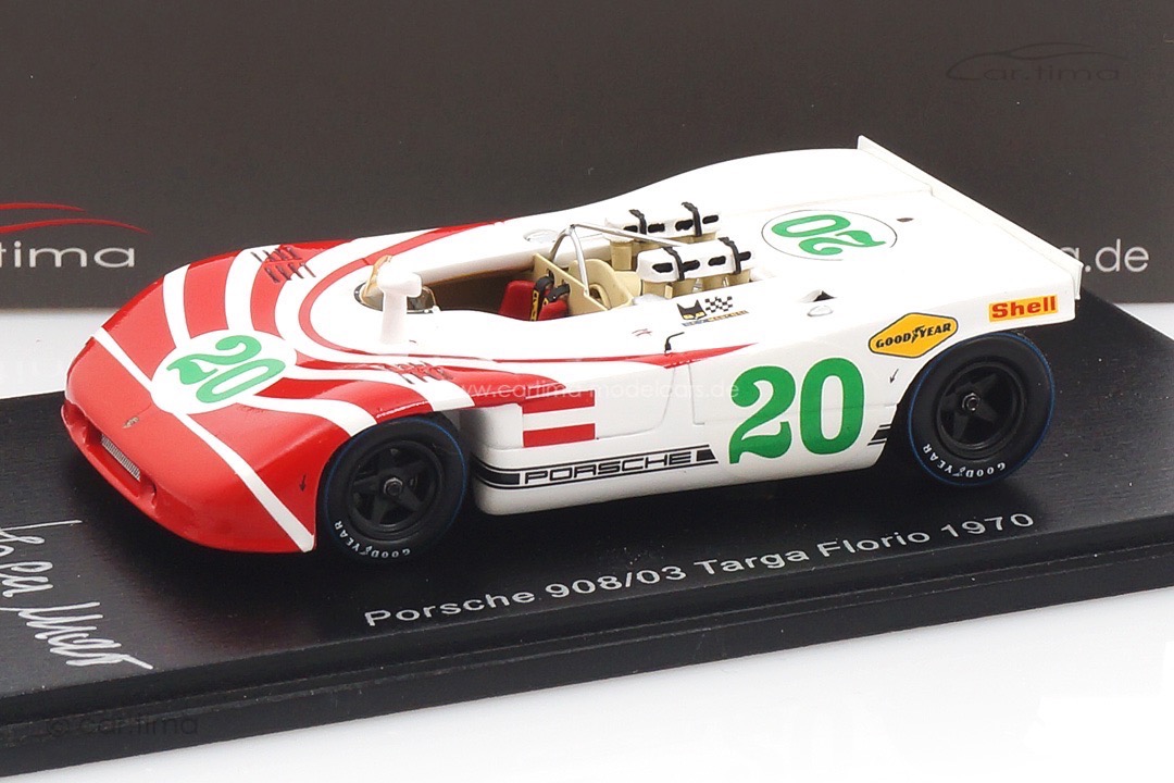 Porsche 908/03 Targa Florio 1970 Elford/Herrmann Spark 1:43 S4627-SIG