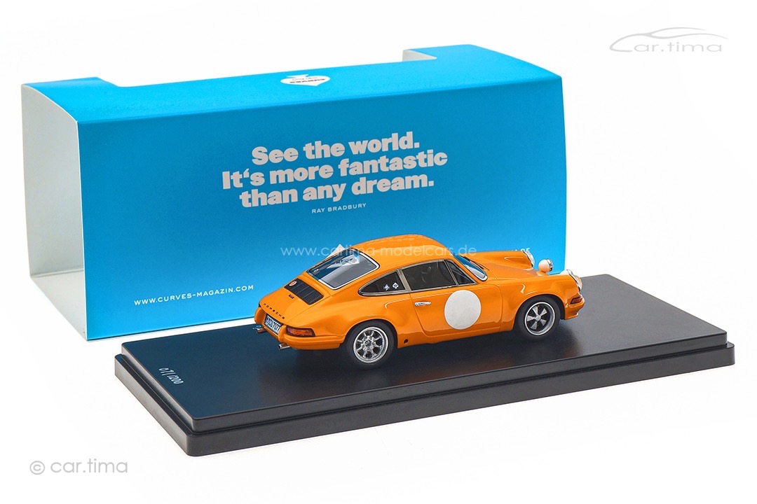 Porsche 911 S Signalorange Curves Magazine "Möhre" car.tima 1:43 CAR04324002 Porsche 911 S Signalorange Curves Magazine "Möhre" car.tima 1:43 CAR04324002