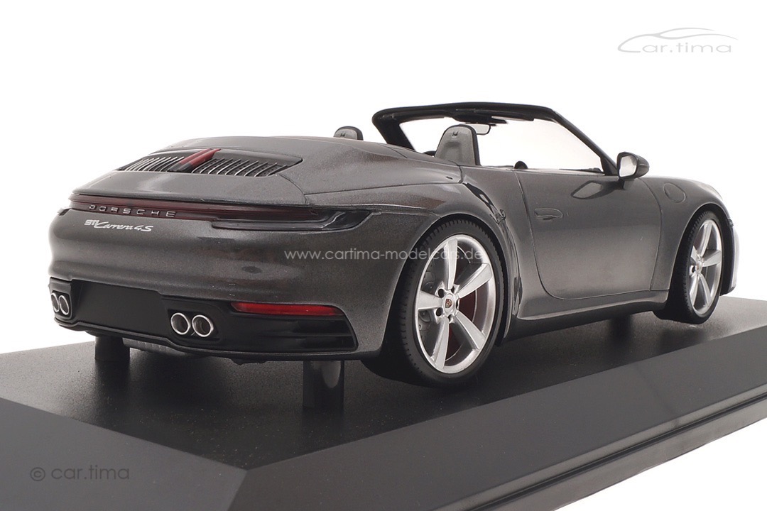 Porsche 911 (992) Carrera 4S Cabriolet Achatgrau Minichamps 1:18 155067336