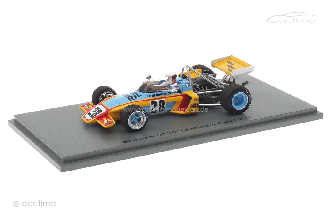 Brabham BT38 F2 Mallory Park 1972 Carlos Reutemann Spark 1:43 S7435 Brabham BT38 F2 Mallory Park 1972 Carlos Reutemann Spark 1:43 S7435