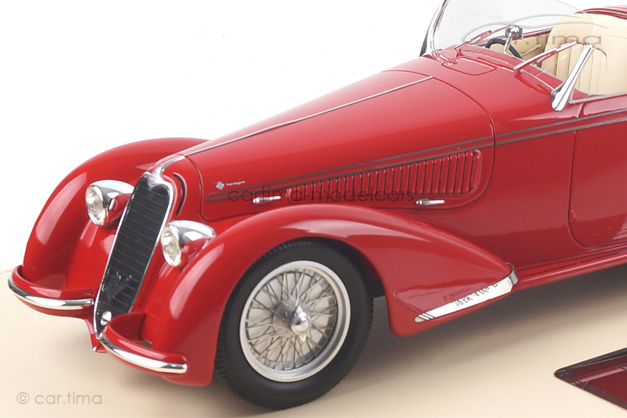 Alfa Romeo 8C 2900B Spider Carrozzeria Touring Superleggera rot TSM 1:18 TSMCE161803