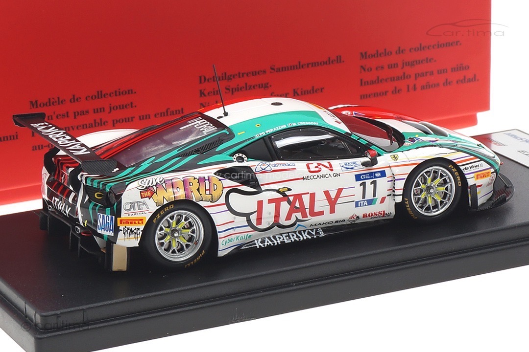 Ferrari 488 GT3 Bahrain 2018 Cressoni/Perazzini LookSmart 1:43 LSRC065 Ferrari 488 GT3 Bahrain 2018 Cressoni/Perazzini LookSmart 1:43 LSRC065