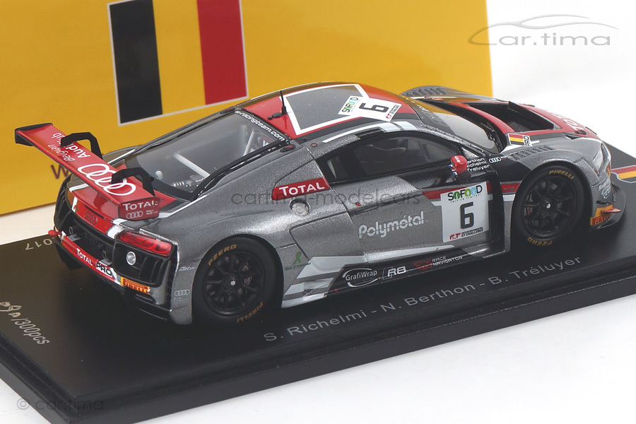 Audi R8 LMS 24h Spa 2017 Richelmi/Berthon/Tréluyer Spark 1:43 SB169 Audi R8 LMS 24h Spa 2017 Richelmi/Berthon/Tréluyer Spark 1:43 SB169