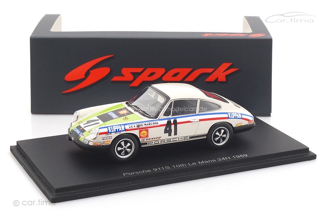Porsche 911 S 24h Le Mans 1969 Gaban/Deprez Spark 1:43 S9742