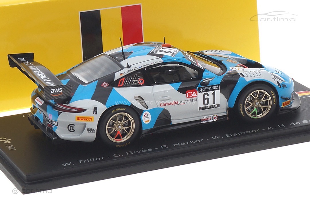 Porsche 911 GT3 R 24h Spa 2021 Triller/Rivas/Harker/Bamber Spark 1:43 SB445
