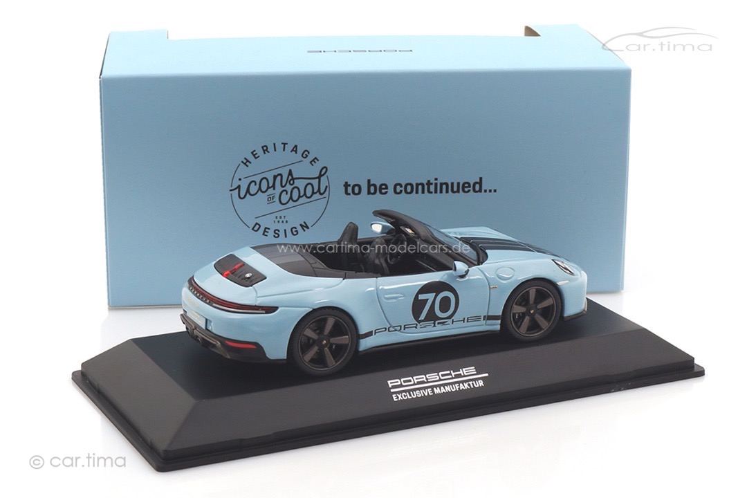 Porsche 911 (992) Carrera GTS Spirit 70 Meissenblau Spark 1:43 WAP0200550SGTS
