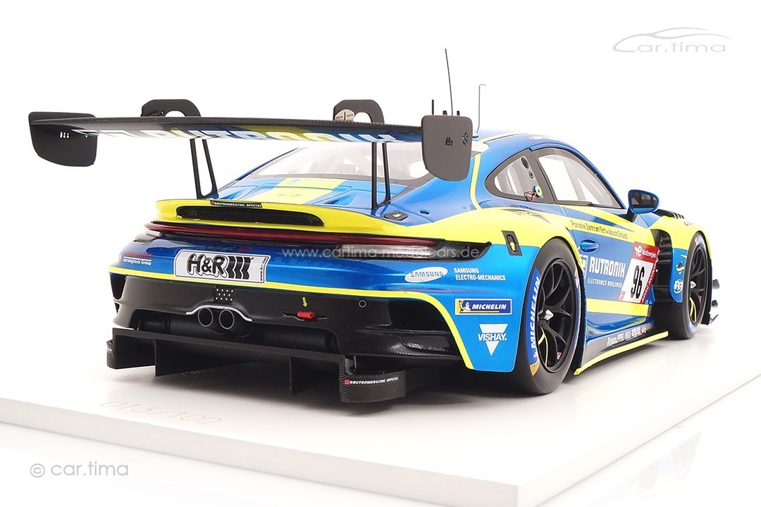Porsche 911 (992) GT3 R 24h Nürburgring 2023 Rutronik Racing Spark 1:18 FF031