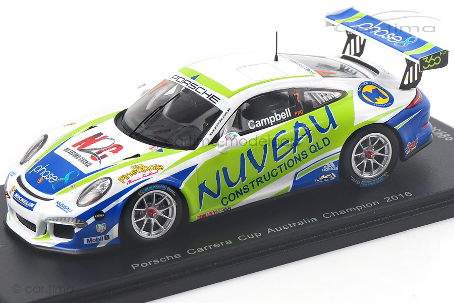 Porsche 911 (991) GT3 Cup Winner PCC Australia 2016 Campbell Spark 1:43 AS022