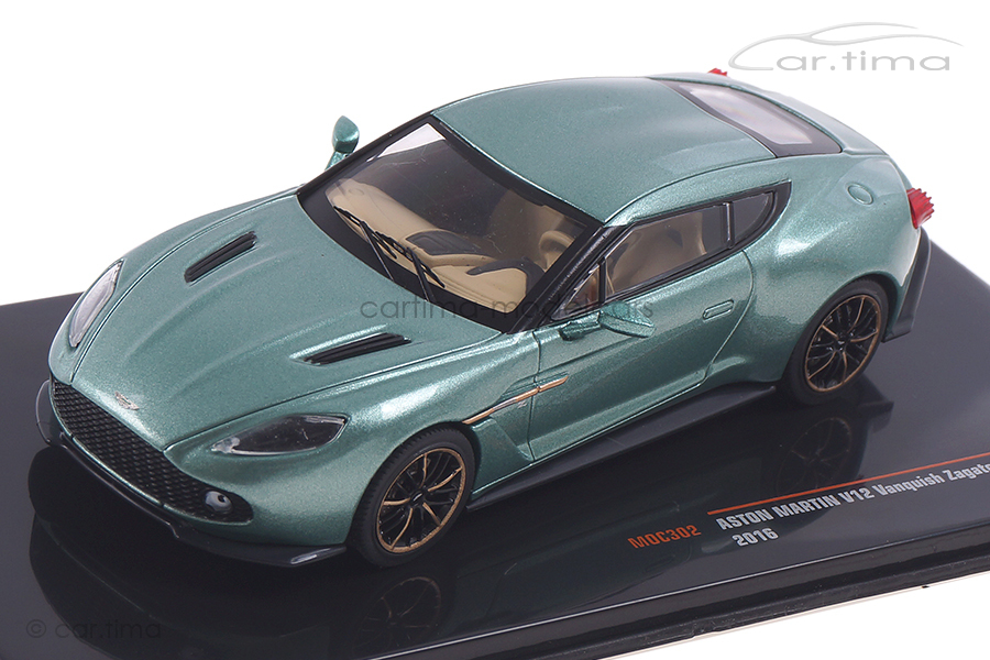 Aston Martin V12 Vanquish Zagato grün met. IXO 1:43 MOC302 Aston Martin V12 Vanquish Zagato grün met. IXO 1:43 MOC302