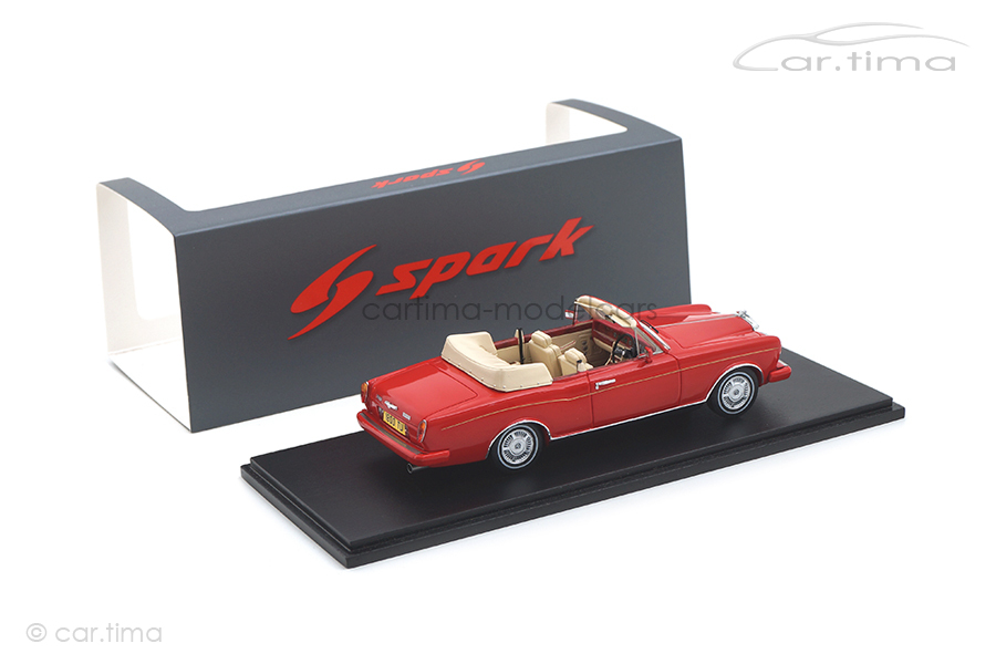 Bentley Continental Convertible 1984 rot Spark 1:43 S3824