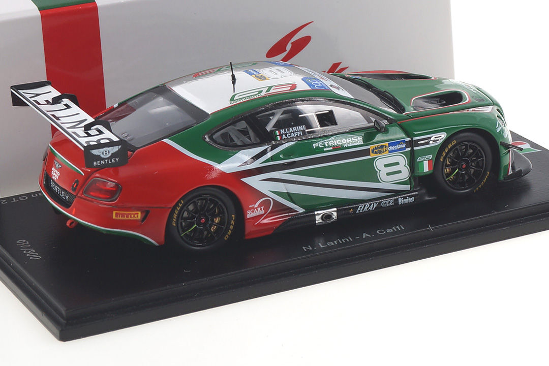 Bentley Continental GT3 Italian GT 2018 Larini/Caffi Spark 1:43 SI007 Bentley Continental GT3 Italian GT 2018 Larini/Caffi Spark 1:43 SI007