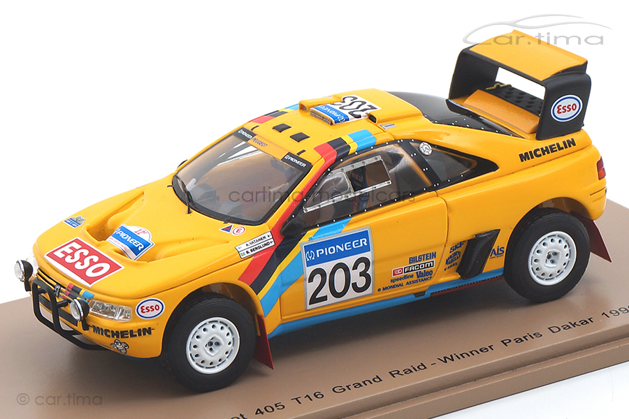Peugeot 405 T16 Grand Raid Winner Paris Dakar 1990 Vatanen/Berglund Spark 1:43 S5624