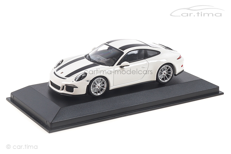 Porsche 911 (991) R Weiß/Dekorstreifen schwarz Minichamps 1:43 940066220 Porsche 911 (991) R Weiß/Dekorstreifen schwarz Minichamps 1:43 940066220