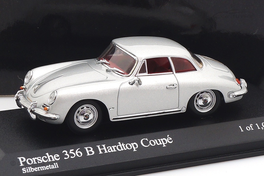 Porsche 356 B Hardtop Coupe Silber Minichamps 1:43 400064321