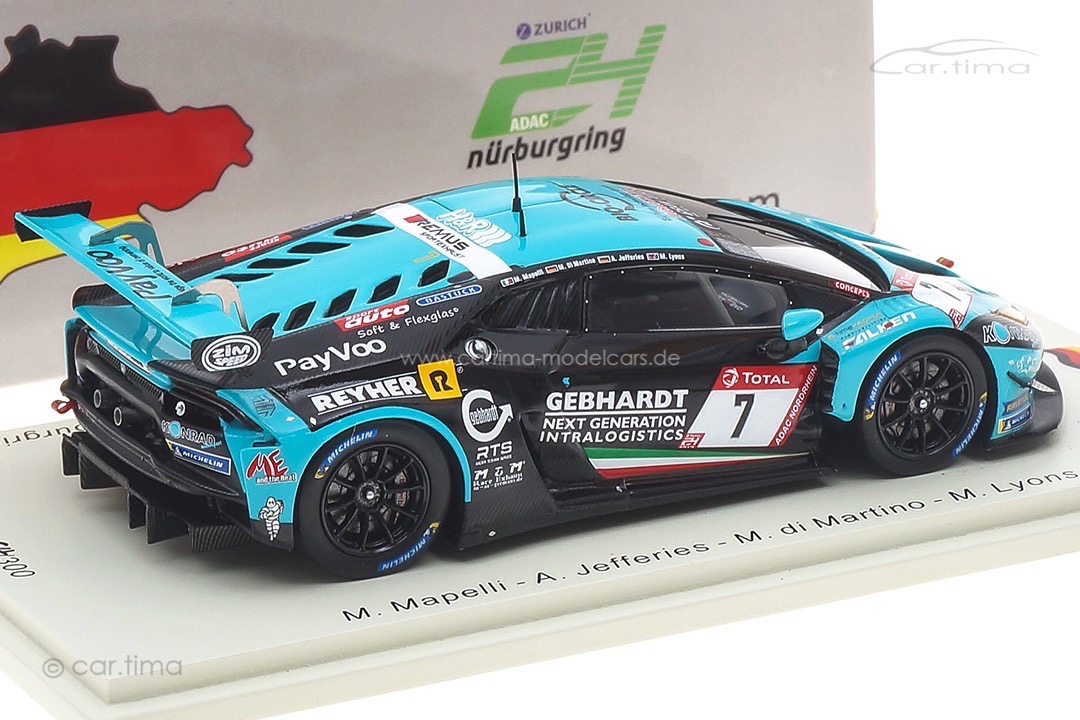 Lamborghini Huracán GT3 EVO 24h Nürburgring 2019 Mapelli/di Martino/Lyons Spark 1:43 SG576