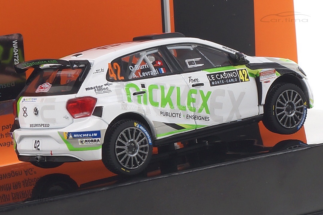 VW Polo GTI R5 Rallye Monte Carlo 2020 Burri/Levratti IXO 1:43 RAM752 VW Polo GTI R5 Rallye Monte Carlo 2020 Burri/Levratti IXO 1:43 RAM752