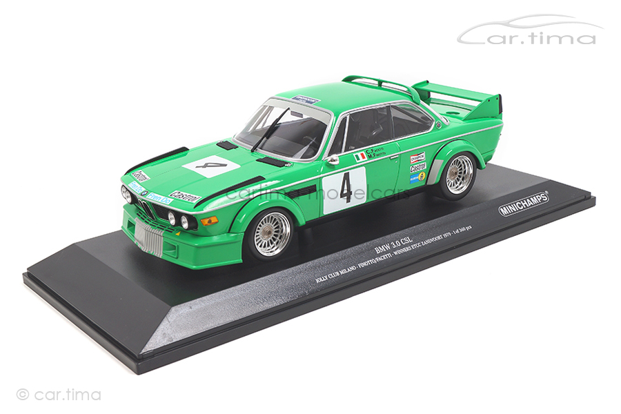 BMW 3.0 CSL Winner Zandvoort 1979 Finotto/Facetti Minichamps 1:18 155792504 BMW 3.0 CSL Winner Zandvoort 1979 Finotto/Facetti Minichamps 1:18 155792504