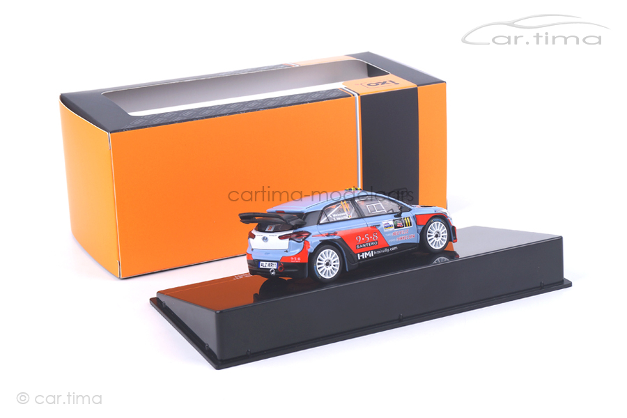 Hyundai NG i20 WRC Rally Monza 2017 Mikkelsen/Neuville IXO 1:43 RAM660 Hyundai NG i20 WRC Rally Monza 2017 Mikkelsen/Neuville IXO 1:43 RAM660