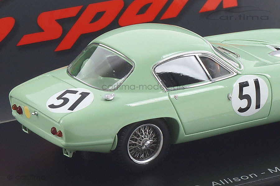 Lotus Elite 24h Le Mans 1961 Allison/Mckee Spark 1:43 S8208 Lotus Elite 24h Le Mans 1961 Allison/Mckee Spark 1:43 S8208