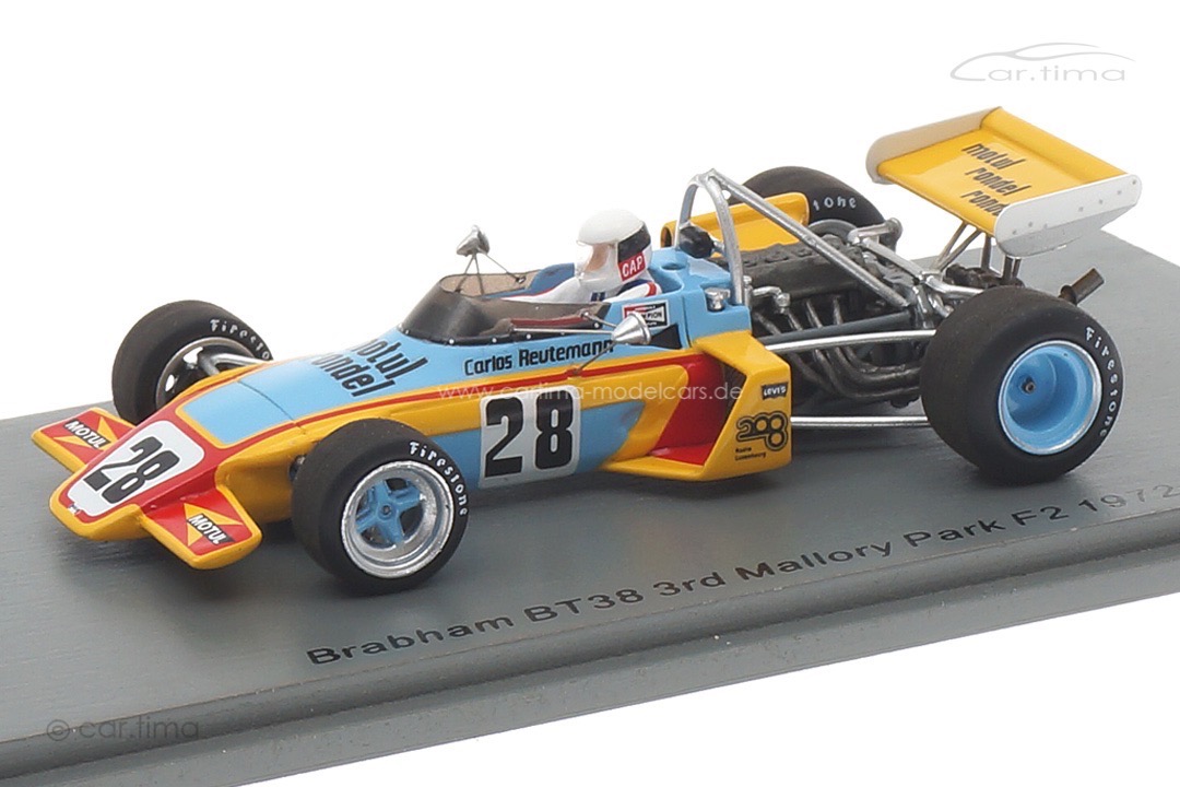 Brabham BT38 F2 Mallory Park 1972 Carlos Reutemann Spark 1:43 S7435 Brabham BT38 F2 Mallory Park 1972 Carlos Reutemann Spark 1:43 S7435