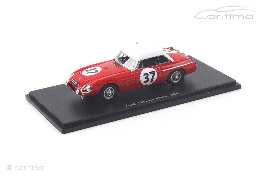 MG MGB Hardtop 24h Le Mans 1964 Hopkirk/Hedges 1:43 Spark S5078 MG MGB Hardtop 24h Le Mans 1964 Hopkirk/Hedges 1:43 Spark S5078