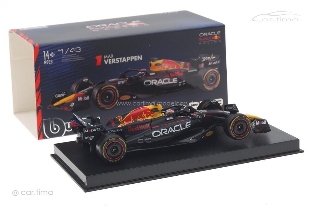 Oracle Red Bull Racing RB19 World Champion 2023 Max Verstappen Bburago 1:43 18-38083VERS Oracle Red Bull Racing RB19 World Champion 2023 Max Verstappen Bburago 1:43 18-38083VERS