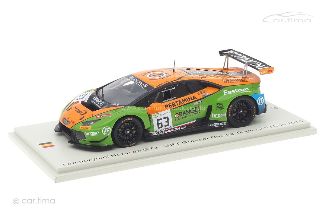 Lamborghini Huracán GT3 24h Spa 2018 Caldarelli/Engelhart/Bortolottii Spark 1:43 SB308