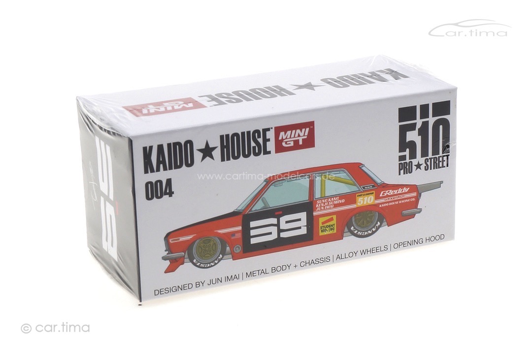 Datsun 510 Pro Street SK510 Kaido House orange MINI GT 1:64 KHMG004
