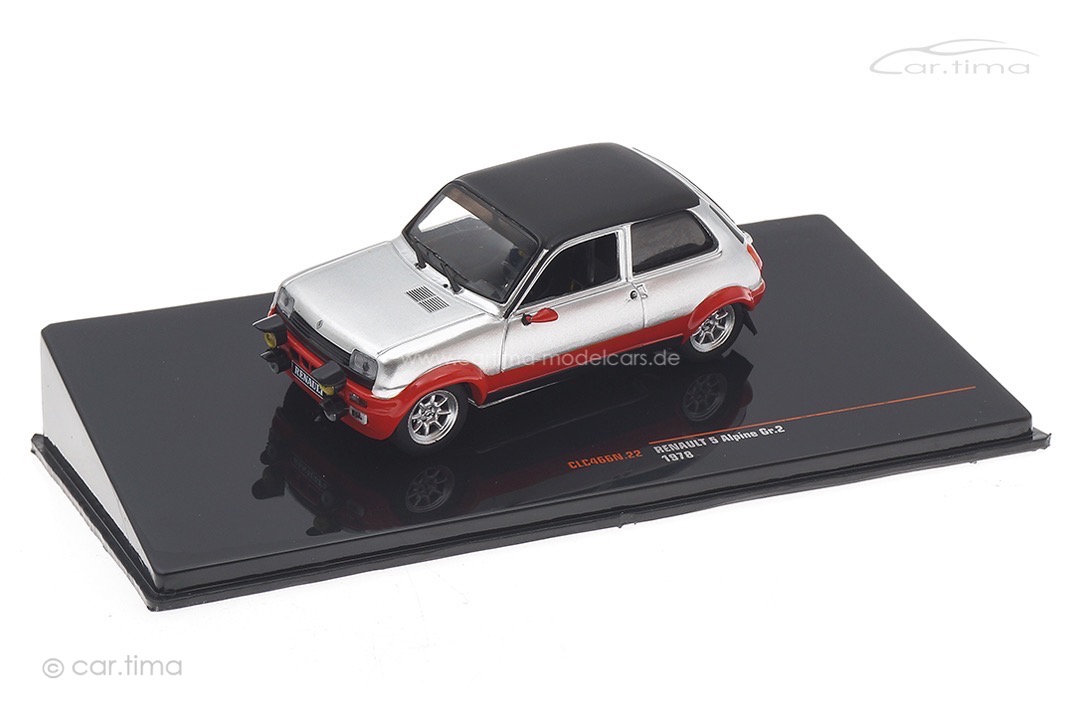 Renault 5 Alpine Gr.2 Custom 1978 silber/rot IXO 1:43 CLC466N.22 Renault 5 Alpine Gr.2 Custom 1978 silber/rot IXO 1:43 CLC466N.22