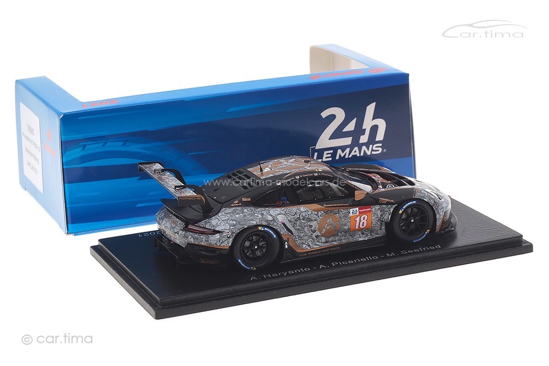 Porsche 911 RSR-19 24h Le Mans 2021 Haryanto/Picariello/Seefried Spark 1:43 S8265 Porsche 911 RSR-19 24h Le Mans 2021 Haryanto/Picariello/Seefried Spark 1:43 S8265