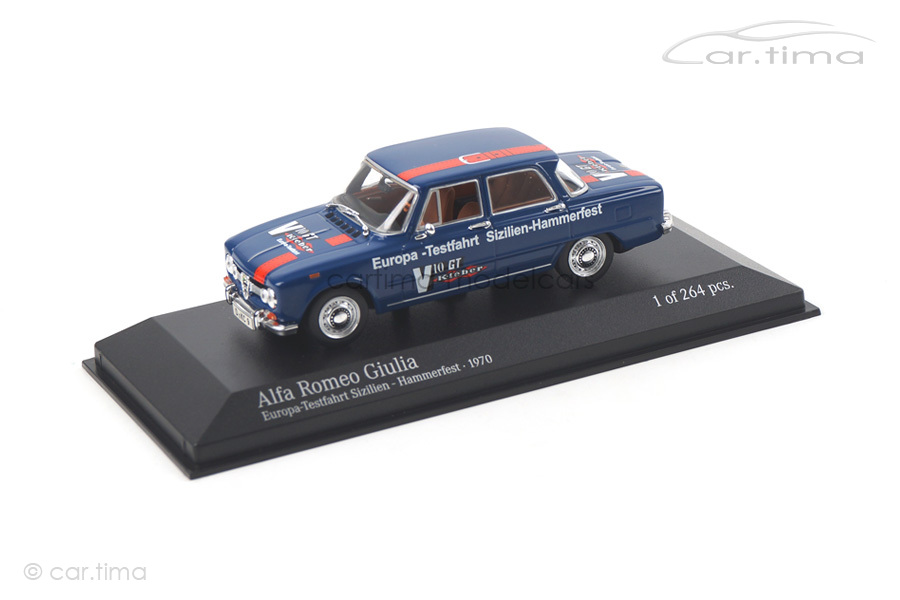 Alfa Romeo Giulia Europa-Testfahrt 1970 Minichamps 1:43 400120905