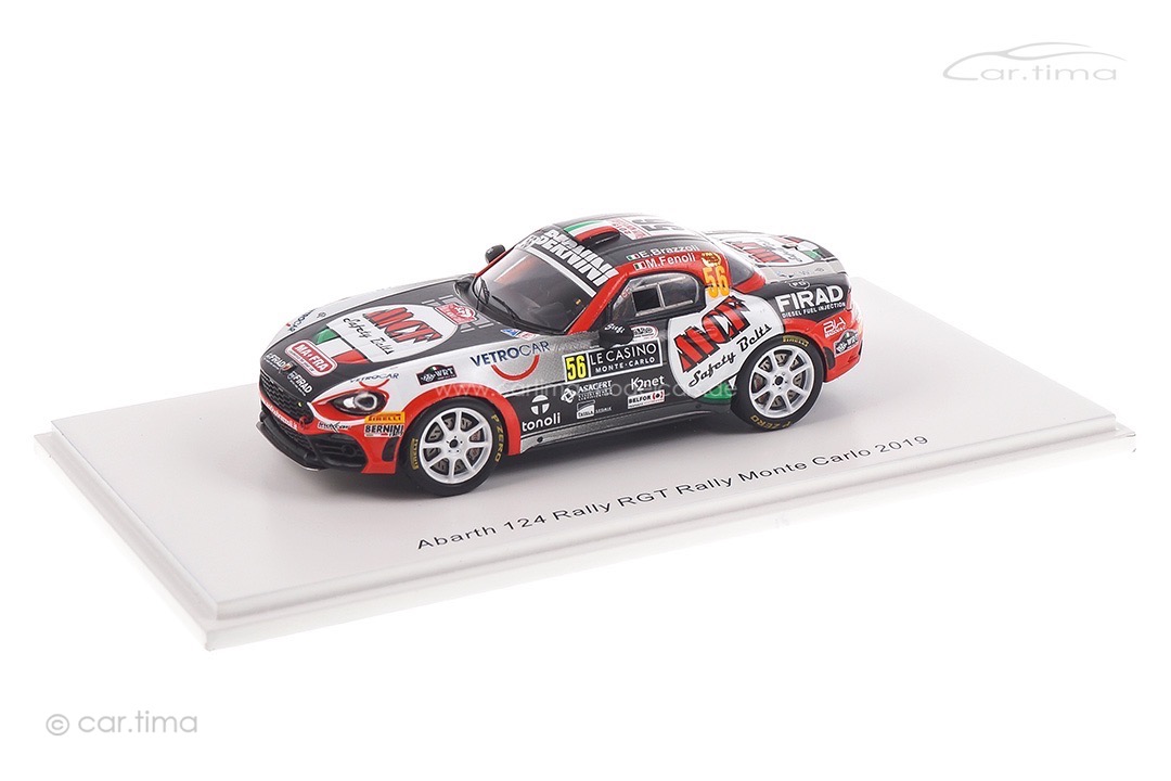 Abarth 124 Rally RGT Rallye Monte Carlo 2019 Brazzoli/Fenoli Spark 1:43 S5988 Abarth 124 Rally RGT Rallye Monte Carlo 2019 Brazzoli/Fenoli Spark 1:43 S5988